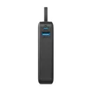 Powerbank Anker, 2610E17989, 10000 mAh, 30 W, USB-A, USB-C, 10.4x5.3x2.6 cm, Policarbonat, ABS, Negru