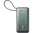 Powerbank Anker, 2610E17989, 10000 mAh, 30 W, USB-A, USB-C, 10.4x5.3x2.6 cm, Policarbonat, ABS, Negru
