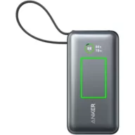   Powerbank Anker, 2610E17989, 10000 mAh, 30 W, USB-A, USB-C, 10.4x5.3x2.6 cm, Policarbonat, ABS, Negru
