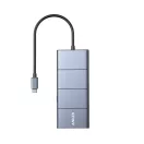 Hub usb 5 porturi, Anker, 2610E17691, 13.7x5.7x1.4 cm, Aluminiu, ABS, Gri