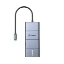 Hub usb 5 porturi, Anker, 2610E17691, 13.7x5.7x1.4 cm, Aluminiu, ABS, Gri