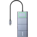 Hub usb 5 porturi, Anker, 2610E17691, 13.7x5.7x1.4 cm, Aluminiu, ABS, Gri