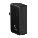 Adaptor 5-in-1, Anker, 2610E18083, 20 W, USB-A, USB-C, 8.6x5x2.5 cm, Policarbonat, Negru