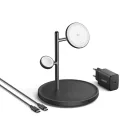 Incarcator wireless, Anker, 2610E18902, 15 W, 14x14x16.5 cm, Policarbonat, ABS, Negru