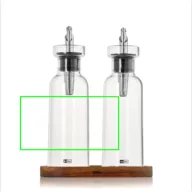   Recipient pentru ulei si otet, AdHoc, 2610E18879, 16x8.2x21.3 cm, Sticla, Transparent