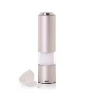   Rasnita sare si piper, AdHoc, 2610E18876, 21.5xØ5 cm, Otel inoxidabil, Acril, Gri Light
