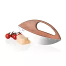 Set taietor pizza si cutit de tocat, AdHoc, 2610E18884, 23.2x2.2x10.9 cm, Lemn, Otel inoxidabil, Maro
