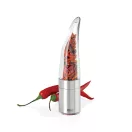 Cutter pentru Chilli, AdHoc, 2610E18880, 20.5xØ4.5 cm, Otel inoxidabil, Acril, Transparent