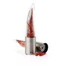 Cutter pentru Chilli, AdHoc, 2610E18880, 20.5xØ4.5 cm, Otel inoxidabil, Acril, Transparent