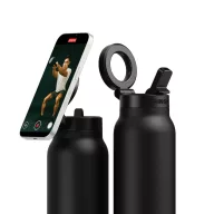   Sticla termos, Ringo, 2610E19314, 710 ml, Cu maner, 24.4xØ7.8 cm, Otel inoxidabil, ABS, Negru