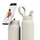 Sticla termos, Ringo, 2610E19316, 710 ml, Cu maner, 24.4xØ7.8 cm, Otel inoxidabil, ABS, Crem