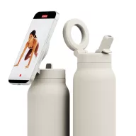   Sticla termos, Ringo, 2610E19316, 710 ml, Cu maner, 24.4xØ7.8 cm, Otel inoxidabil, ABS, Crem