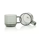 Set 2 cesti espresso, AdHoc, 2610E19400, 70 ml, 4.8xØ5.3 cm, Sticla, Transparent