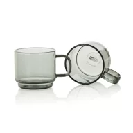   Set 2 cesti espresso, AdHoc, 2610E19400, 70 ml, 4.8xØ5.3 cm, Sticla, Transparent