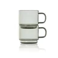   Set 2 cesti espresso, AdHoc, 2610E19400, 70 ml, 4.8xØ5.3 cm, Sticla, Transparent