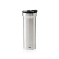  Cana termos, AdHoc, 2610E19222, 500 ml, 21.3xØ8 cm, Otel inoxidabil, Argintiu, Gri