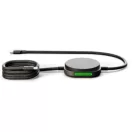 Cablu de incarcare, Zens, 2610E17683, 15 W, 6.1x6.1x1.6 cm, Aluminiu, Negru