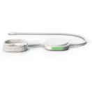 Cablu de incarcare, Zens, 2610E17684, 15 W, 6.1x6.1x1.6 cm, Aluminiu, Alb