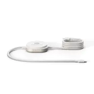   Cablu de incarcare, Zens, 2610E17684, 15 W, 6.1x6.1x1.6 cm, Aluminiu, Alb