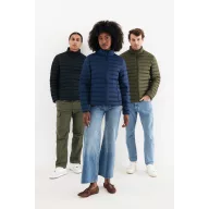  Jacheta barbati, 2509E17134, iqoniq, 77x65x1 cm, Poliester, Negru, XL