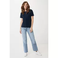   Tricou la baza gatului, Dama, maneca scurta, iqoniq, 2401E13045, Bumbac, Albastru navy, S
