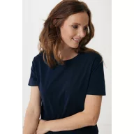   Tricou la baza gatului, Dama, maneca scurta, iqoniq, 2401E13045, Bumbac, Albastru navy, S