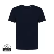   Tricou la baza gatului, Dama, maneca scurta, iqoniq, 2401E13048, Bumbac, Albastru navy, XXL