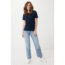 Tricou la baza gatului, Dama, maneca scurta, iqoniq, 2401E13049, Bumbac, Albastru navy, XXS