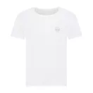 Tricou la baza gatului, Dama, maneca scurta, iqoniq, 2401E13051, Bumbac, Alb, M