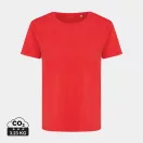 Tricou la baza gatului, Dama, maneca scurta, iqoniq, 2401E13059, Bumbac, Rosu luscious, M