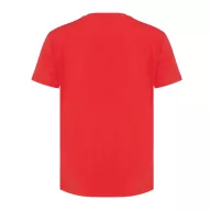  Tricou la baza gatului, Dama, maneca scurta, iqoniq, 2401E13060, Bumbac, Rosu luscious, S