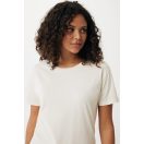 Tricou la baza gatului, Dama, maneca scurta, iqoniq, 2401E13065, Bumbac, Crem naturraw, L