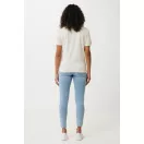 Tricou la baza gatului, Dama, maneca scurta, iqoniq, 2401E13066, Bumbac, Crem naturraw, M