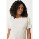 Tricou la baza gatului, Dama, maneca scurta, iqoniq, 2401E13066, Bumbac, Crem naturraw, M