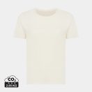 Tricou la baza gatului, Dama, maneca scurta, iqoniq, 2401E13068, Bumbac, Crem naturraw, XL