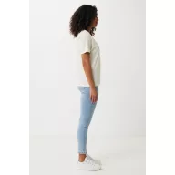   Tricou la baza gatului, Dama, maneca scurta, iqoniq, 2401E13068, Bumbac, Crem naturraw, XL
