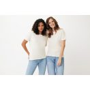 Tricou la baza gatului, Dama, maneca scurta, iqoniq, 2401E13069, Bumbac, Crem naturraw, XS