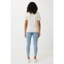 Tricou la baza gatului, Dama, maneca scurta, iqoniq, 2401E13069, Bumbac, Crem naturraw, XS