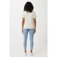   Tricou la baza gatului, Dama, maneca scurta, iqoniq, 2401E13070, Bumbac, Crem naturraw, XXL
