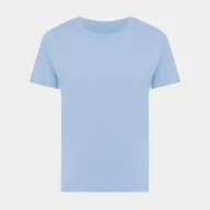   Tricou cu maneca scurta, la baza gatului, Casual, Femei, iqoniq, 2410E19618, Bumbac, Portocaliu sky, S