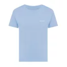 Tricou cu maneca scurta, la baza gatului, Casual, Femei, iqoniq, 2410E19618, Bumbac, Portocaliu sky, S