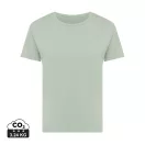 Tricou la baza gatului, Dama, maneca scurta, iqoniq, 2401E13073, Bumbac, Verde ice, M