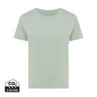   Tricou la baza gatului, Dama, maneca scurta, iqoniq, 2401E13073, Bumbac, Verde ice, M