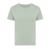   Tricou la baza gatului, Dama, maneca scurta, iqoniq, 2401E13077, Bumbac, Verde ice, XXL