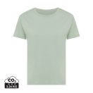 Tricou la baza gatului, Dama, maneca scurta, iqoniq, 2401E13078, Bumbac, Verde ice, XXS