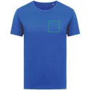 Tricou, Femei, 2502E10492, iqoniq, Bumbac, Albastru royal, M