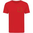 Tricou cu maneca scurta, la baza gatului, Casual, Femei, iqoniq, 2410E19581, Bumbac, Rosu, L