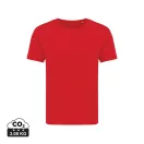 Tricou cu maneca scurta, la baza gatului, Casual, Femei, iqoniq, 2410E19582, Bumbac, Rosu, M