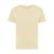 Tricou cu maneca scurta, la baza gatului, Casual, Femei, iqoniq, 2410E19596, Bumbac, Galben crem, M