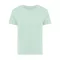 Tricou cu maneca scurta, la baza gatului, Casual, Femei, iqoniq, 2410E19603, Bumbac, Verde mint, M